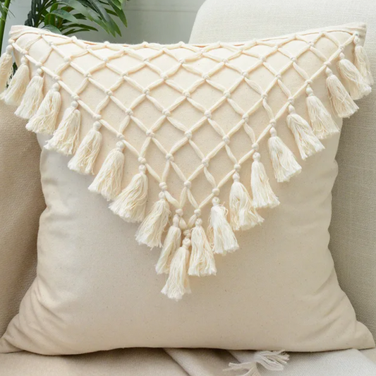 Boho Tasselled Cushion (D)