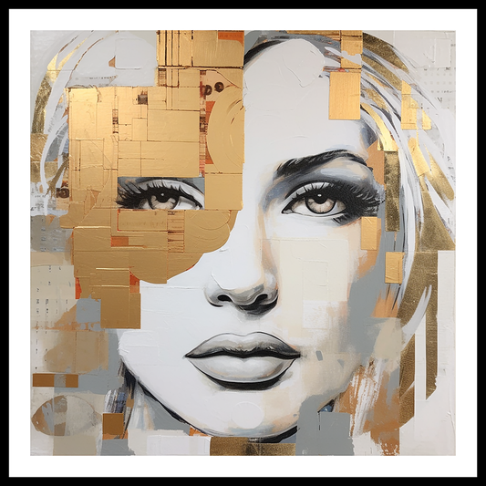Golden Girl (E) Abstract Art Print