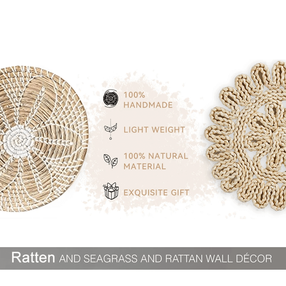 Rattan and Seagrass Wall Decor