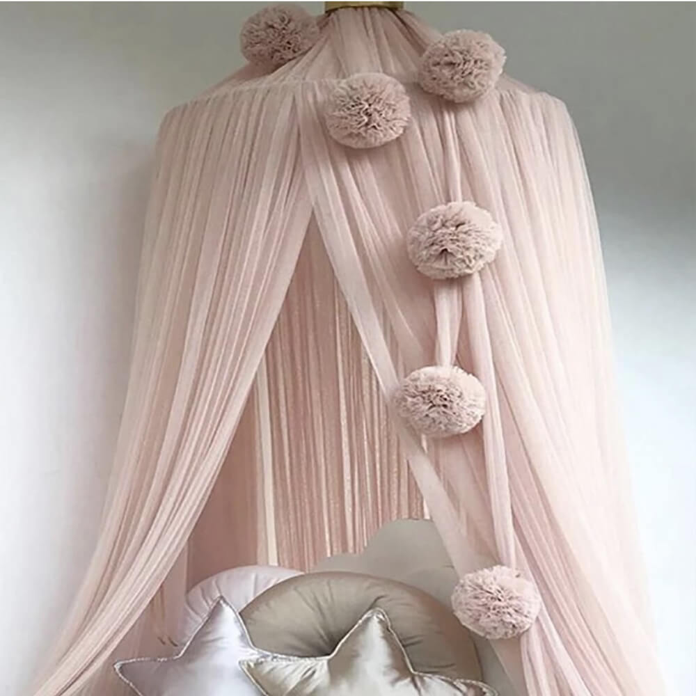 Tulle Pompom Garland - 4 Colours - Jasmine and Jade Interiors