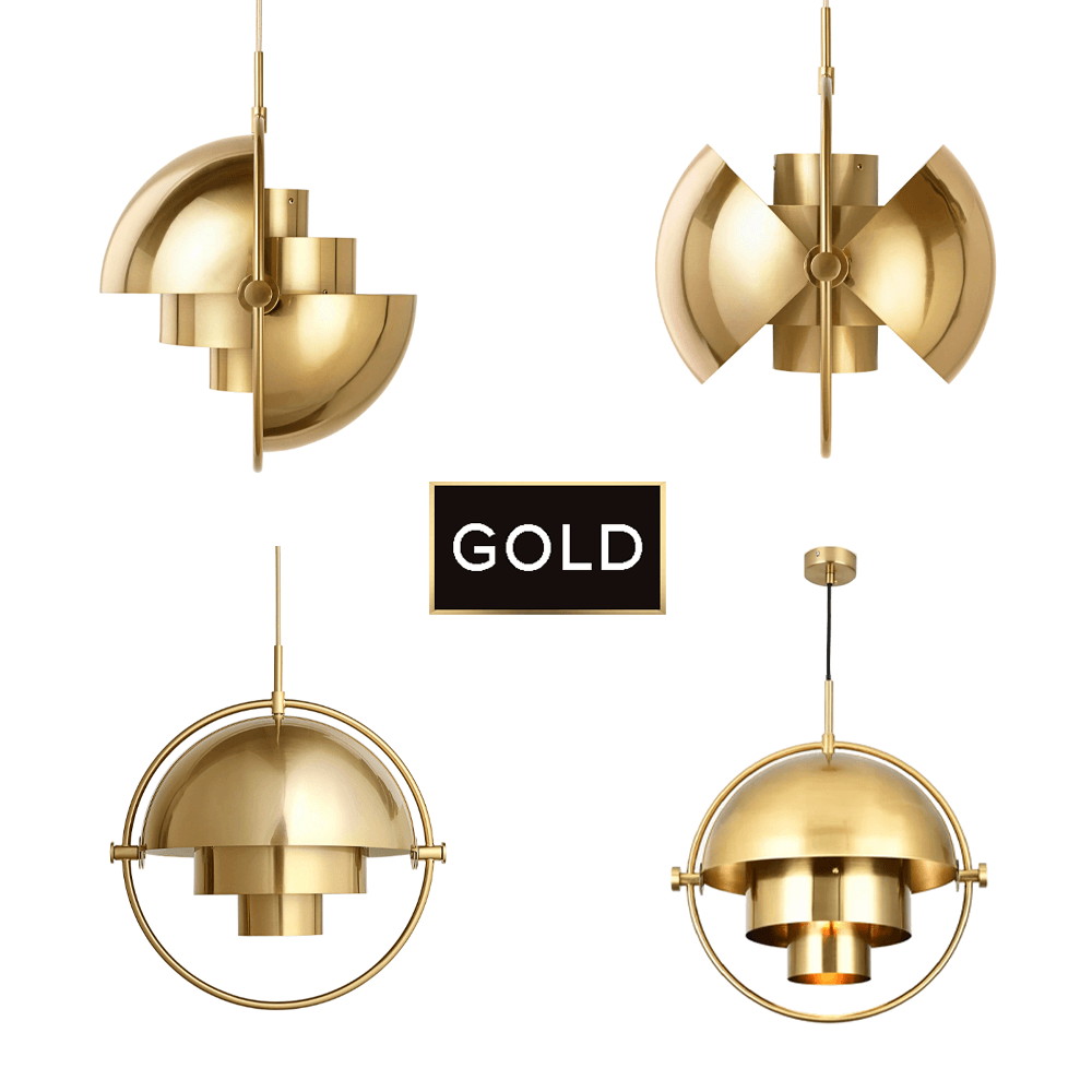 Modern Danish Pendant Light - 4 Colours