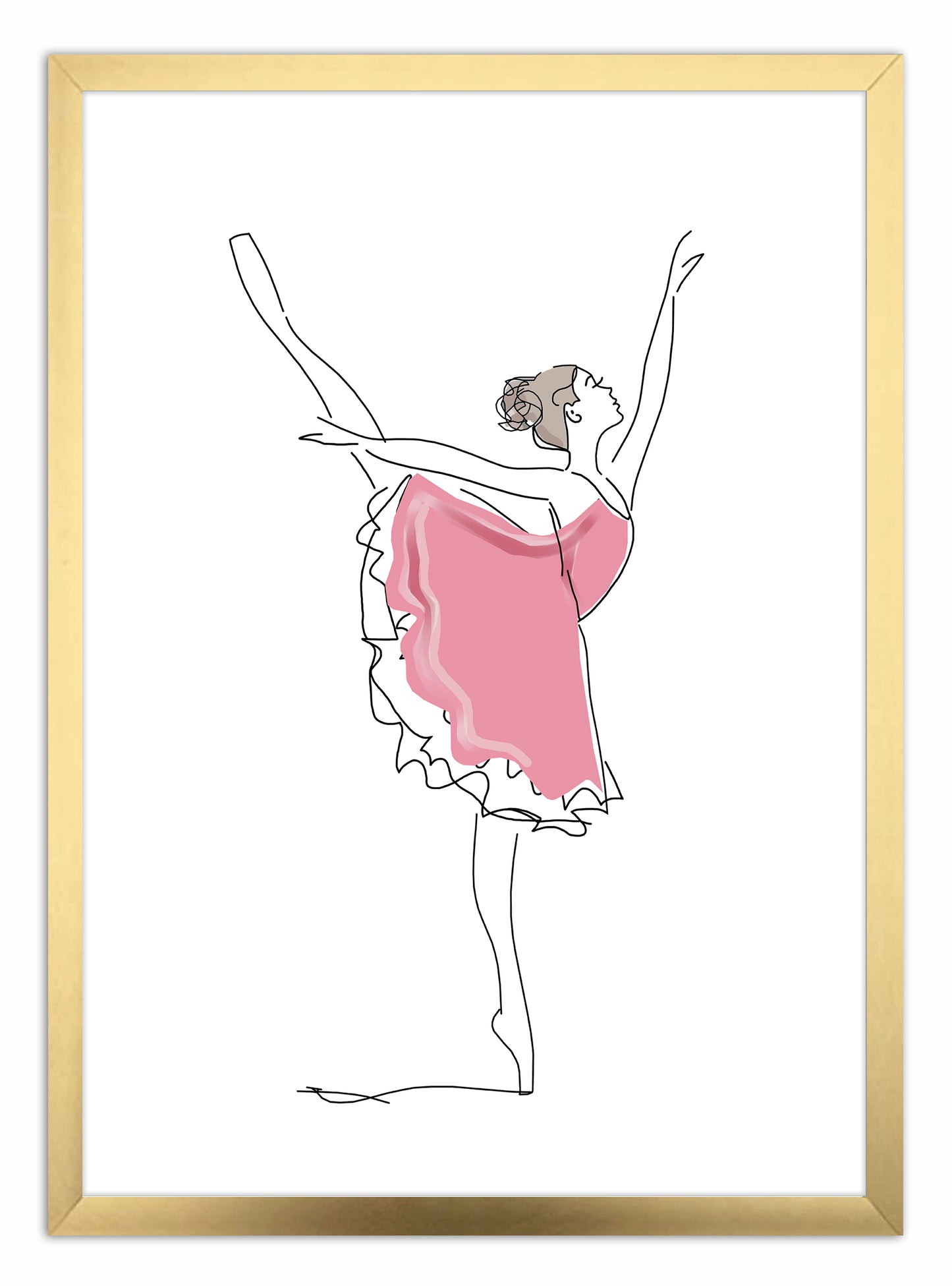 Dancing Ballerina Art Print - Jasmine and Jade Interiors