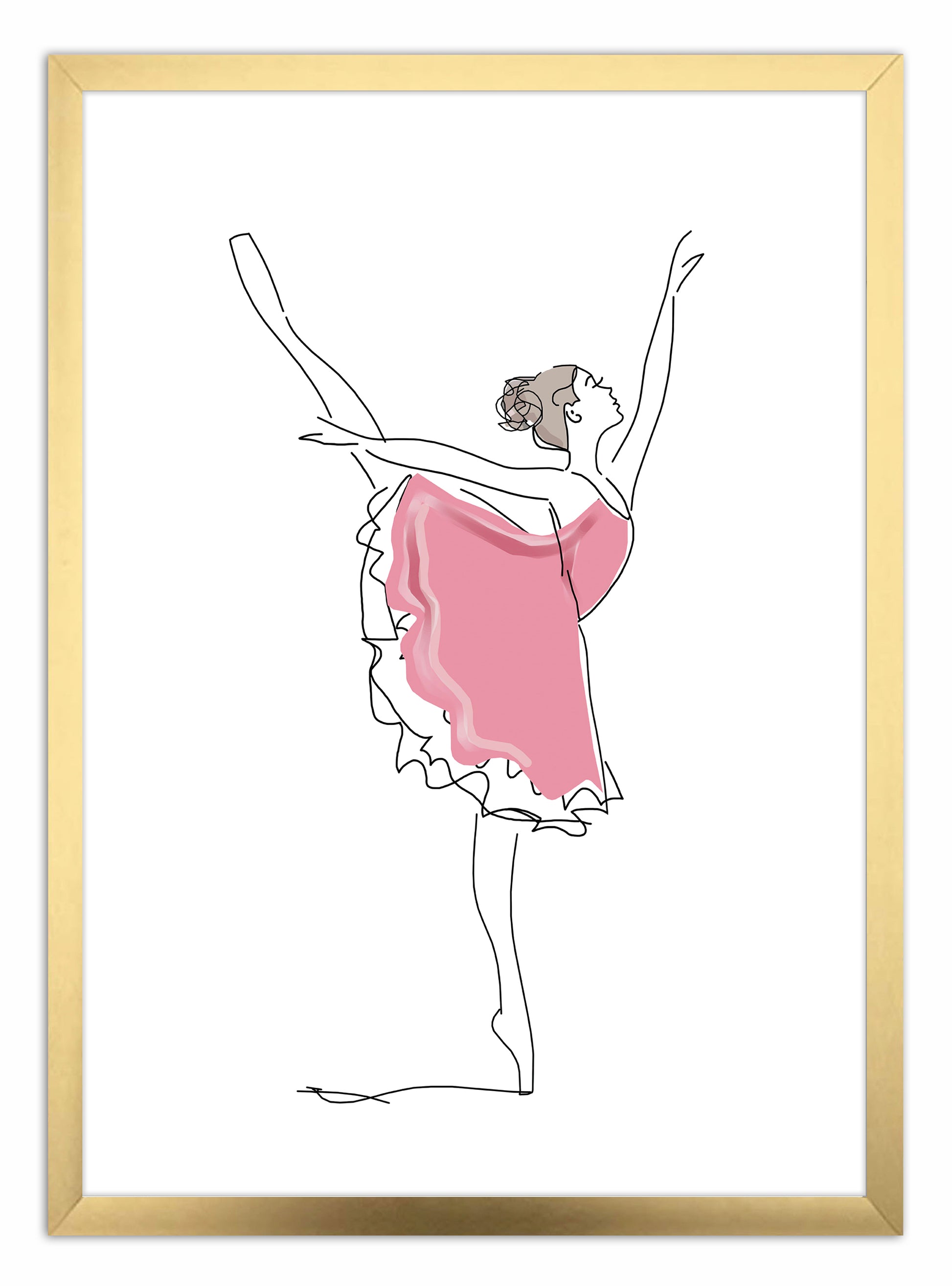 Dancing Ballerina Art Print - Jasmine and Jade Interiors
