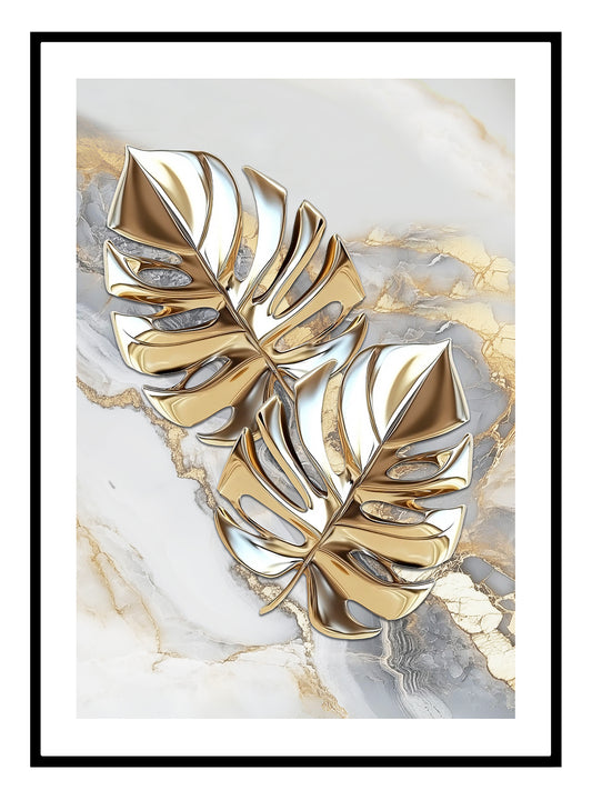 Golden Palms Art Print