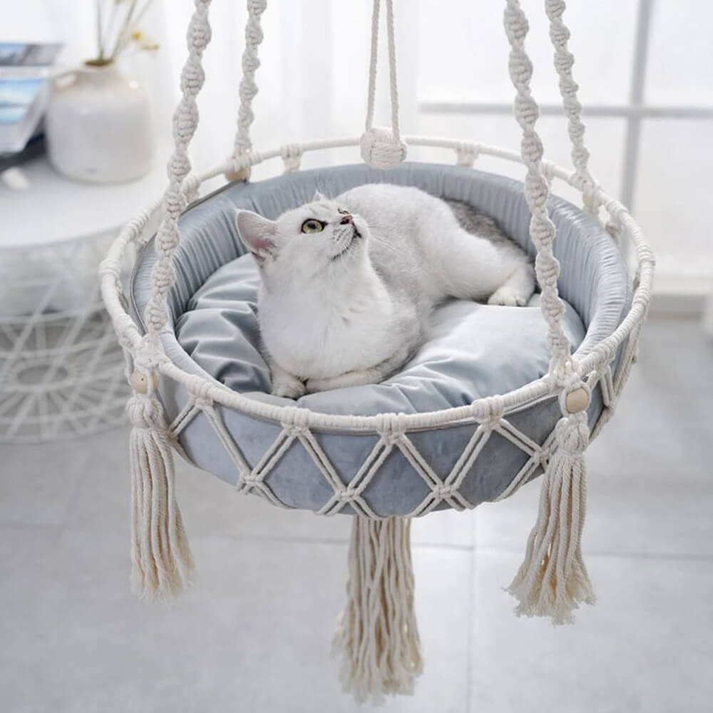 makramee katzen hängematte Makramee Katzenbett Hängematte – Jasmine and Jade Interiors