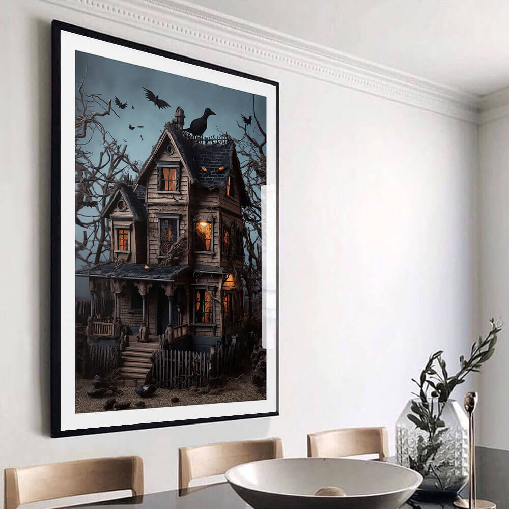 Stampa artistica della casa stregata