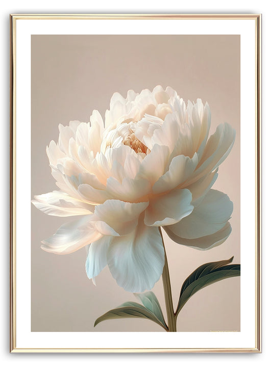 Beige Flower Art Print