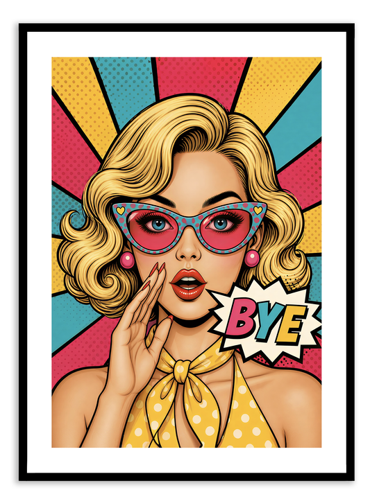 Bye - Pop Art Print