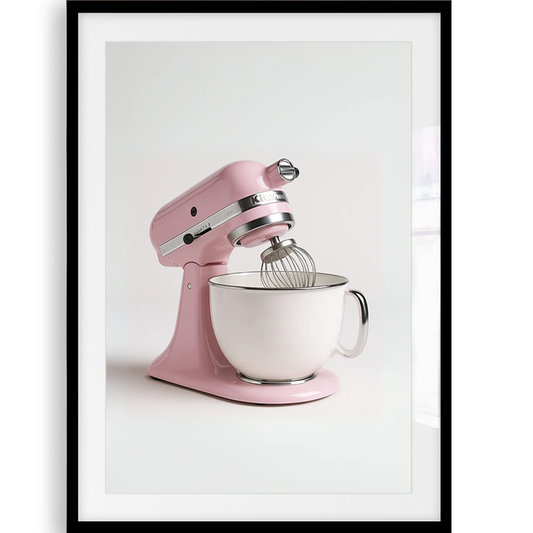 Stampa artistica di impastatrice da cucina retrò