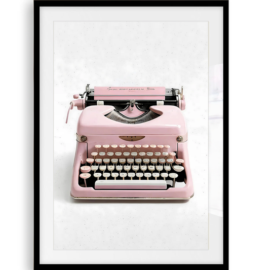 Retro írógép Art Print
