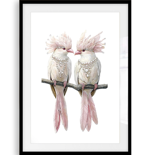 Lovebirds Art Print