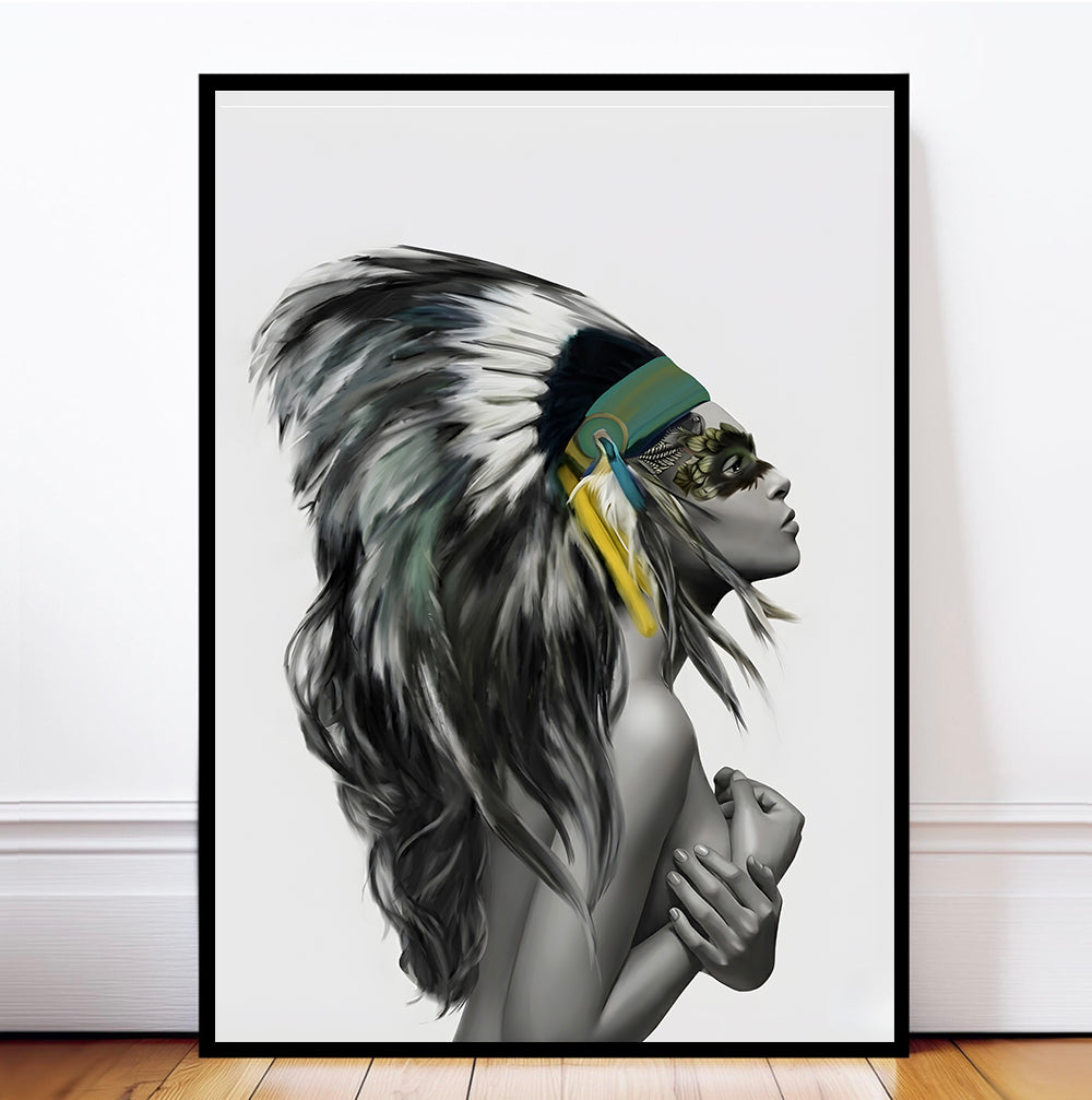 Apache Girl Art Print