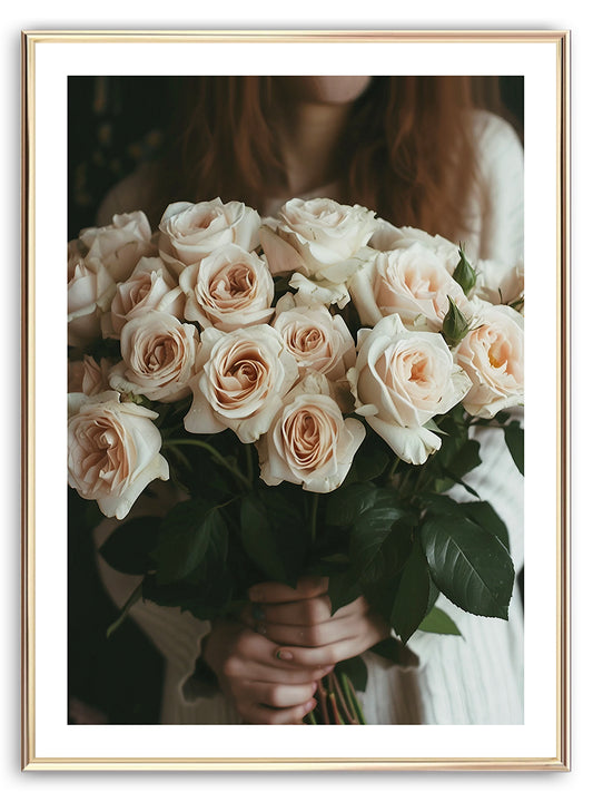 Blush Pink Roses Art Print