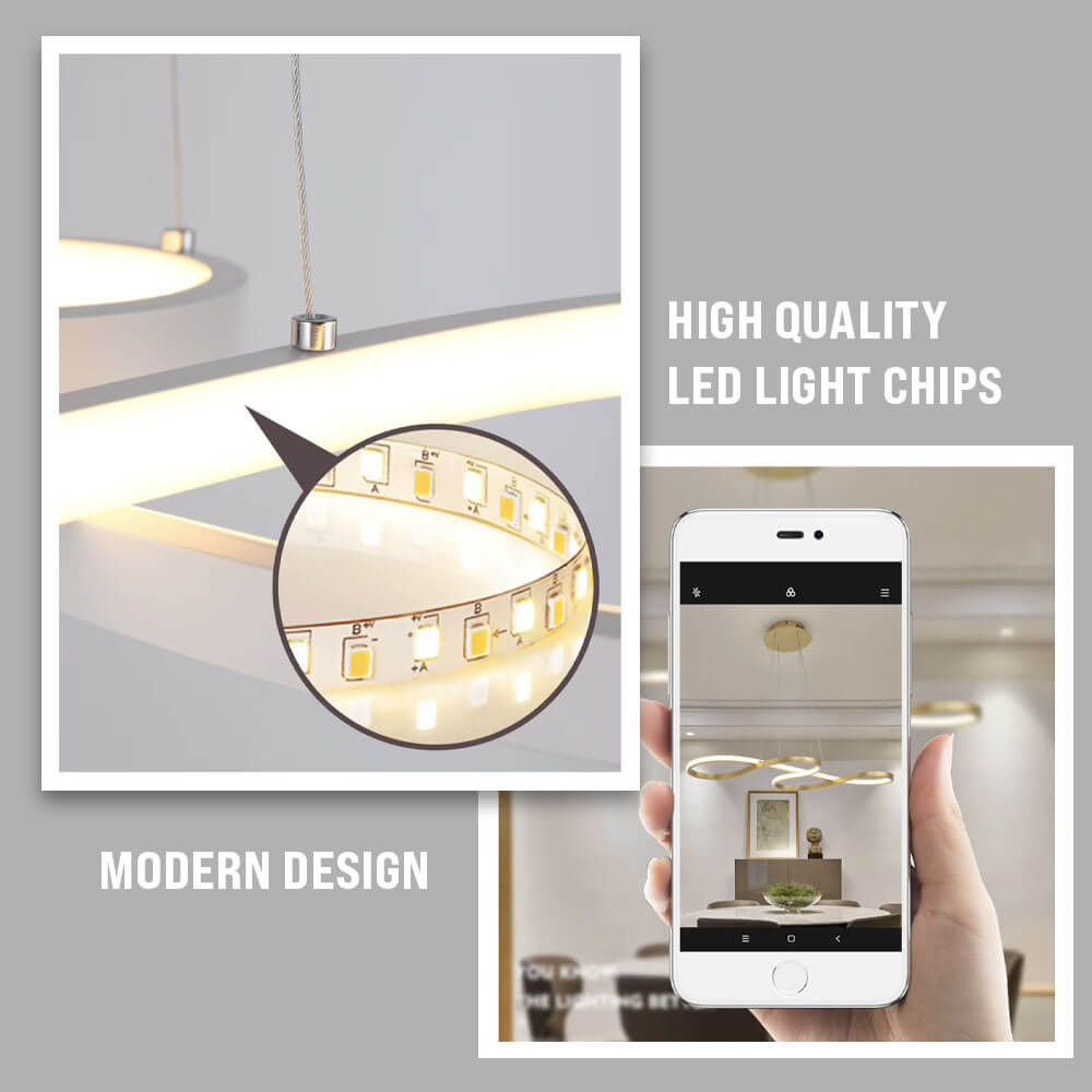 Modern Swirl Ceiling Lights