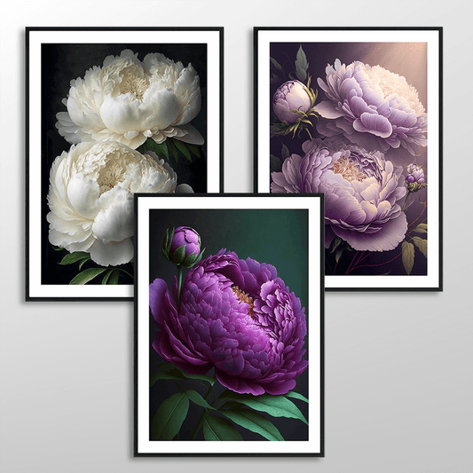 Close-Up Peony Art Print