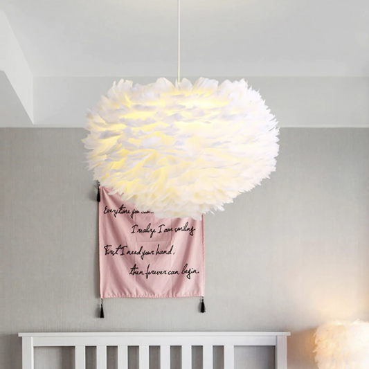 Plume Feather Pendant Light - 3 Colours - Jasmine and Jade Interiors