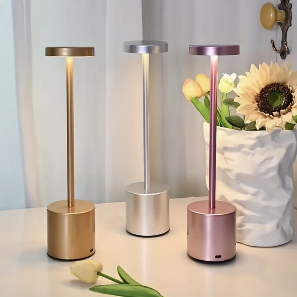 Lampes de table portables minimalistes - 4 couleurs