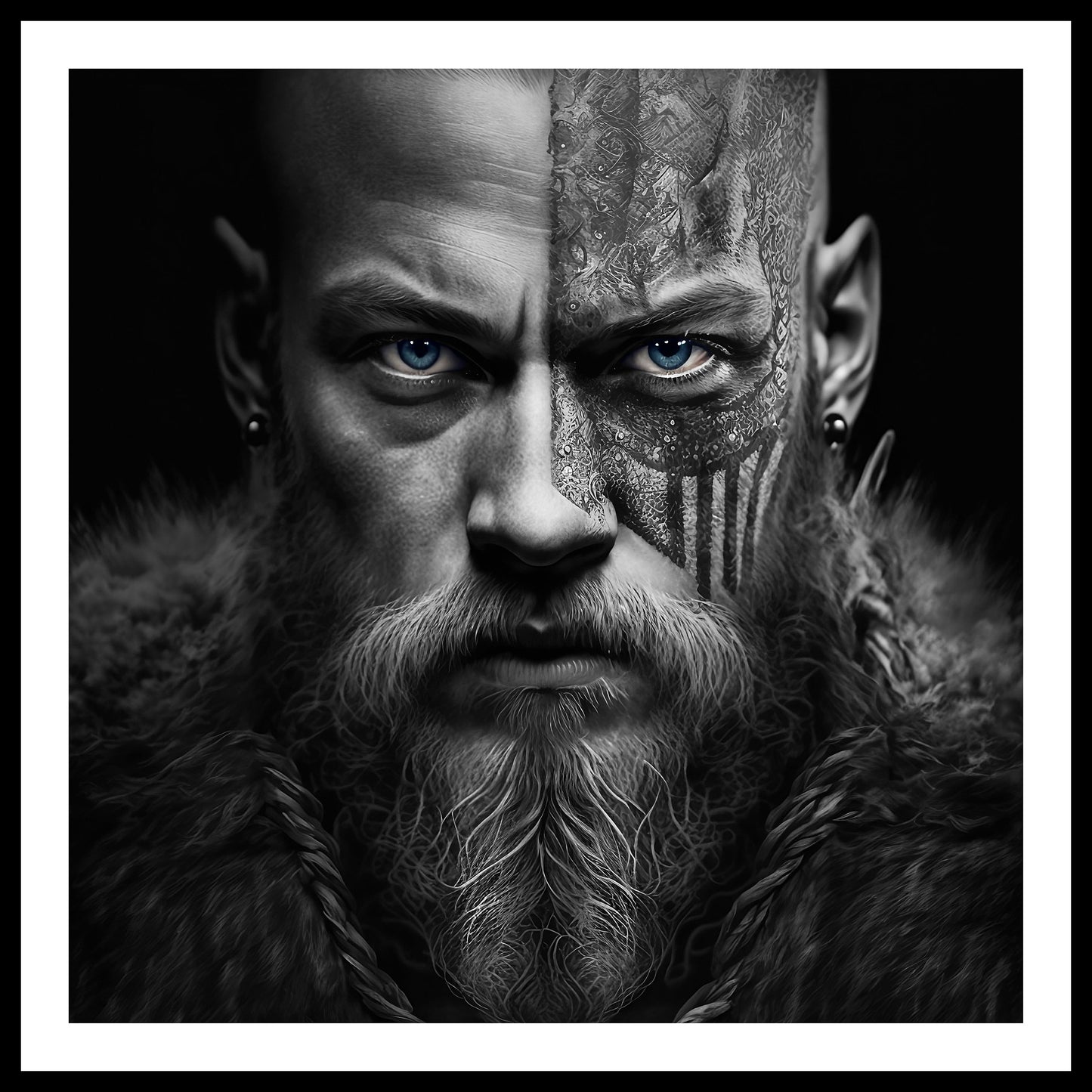 Ragnar Lothbrok Wikinger-Kunstdruck (B)
