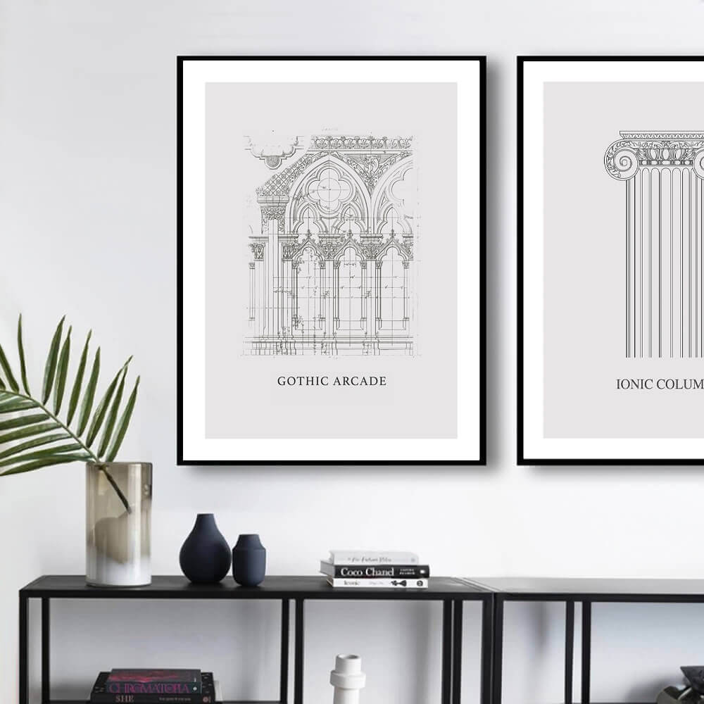 Abstrakt Gold Art Print (A)