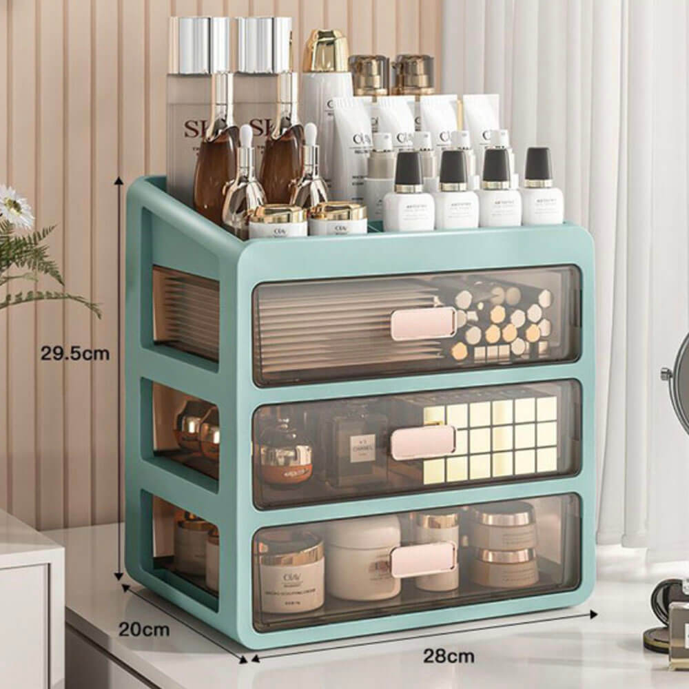 Elite Makeup/ Skin Care Beauty Organiser - Nordic Green