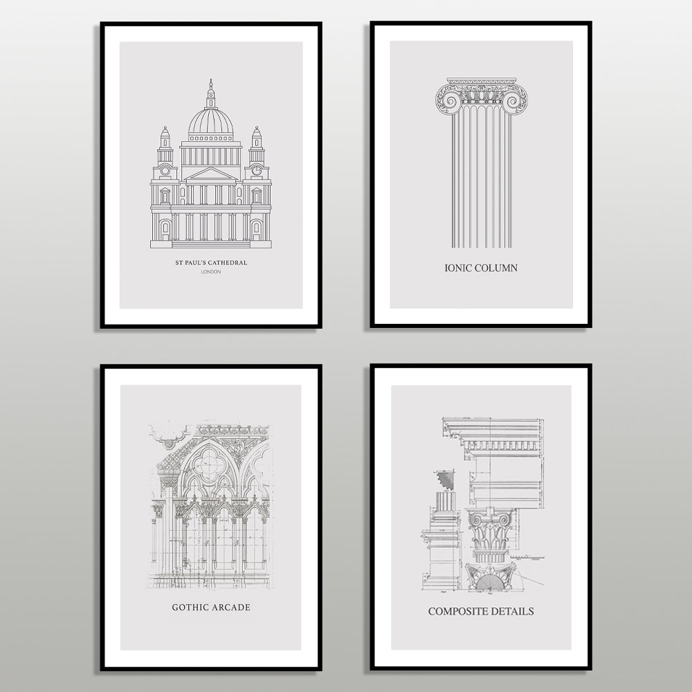 Abstrakt Gold Art Print (A)