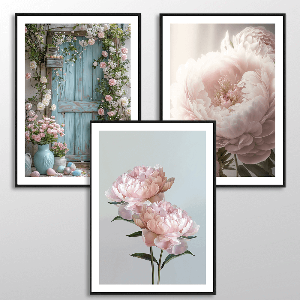 Baby Pink Peonies Art Print