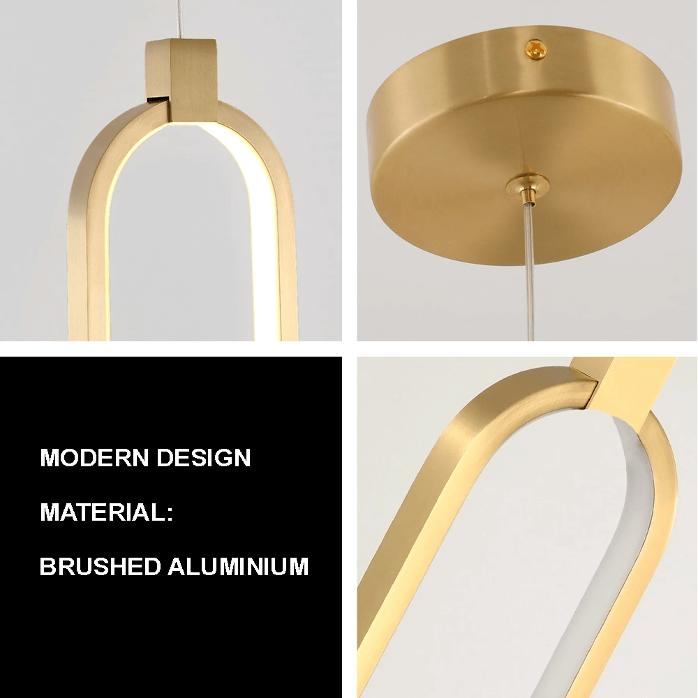 Zäitgenëssesch LED Drop Luuchten - Gold oder Schwaarz