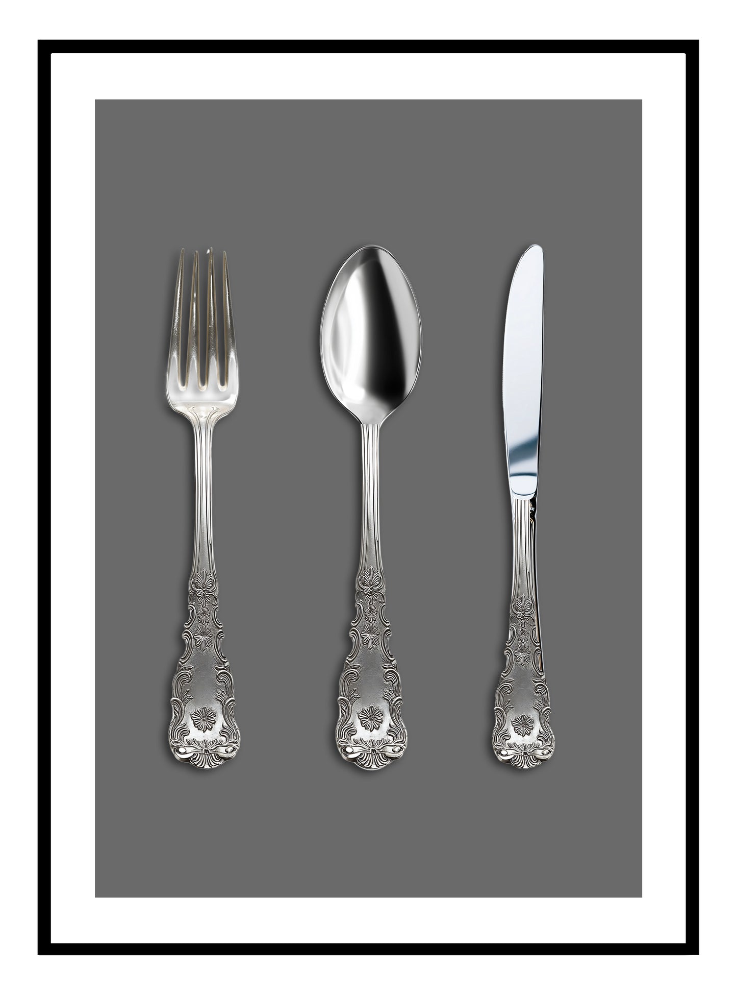 Vintage Cutlery Art Print