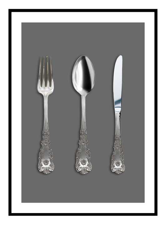 Vintage Cutlery Art Print