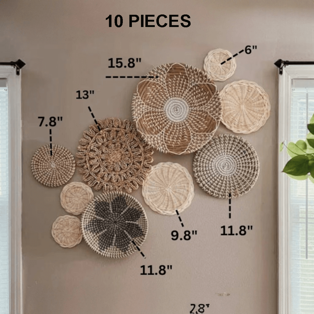 Rattan and Seagrass Wall Decor