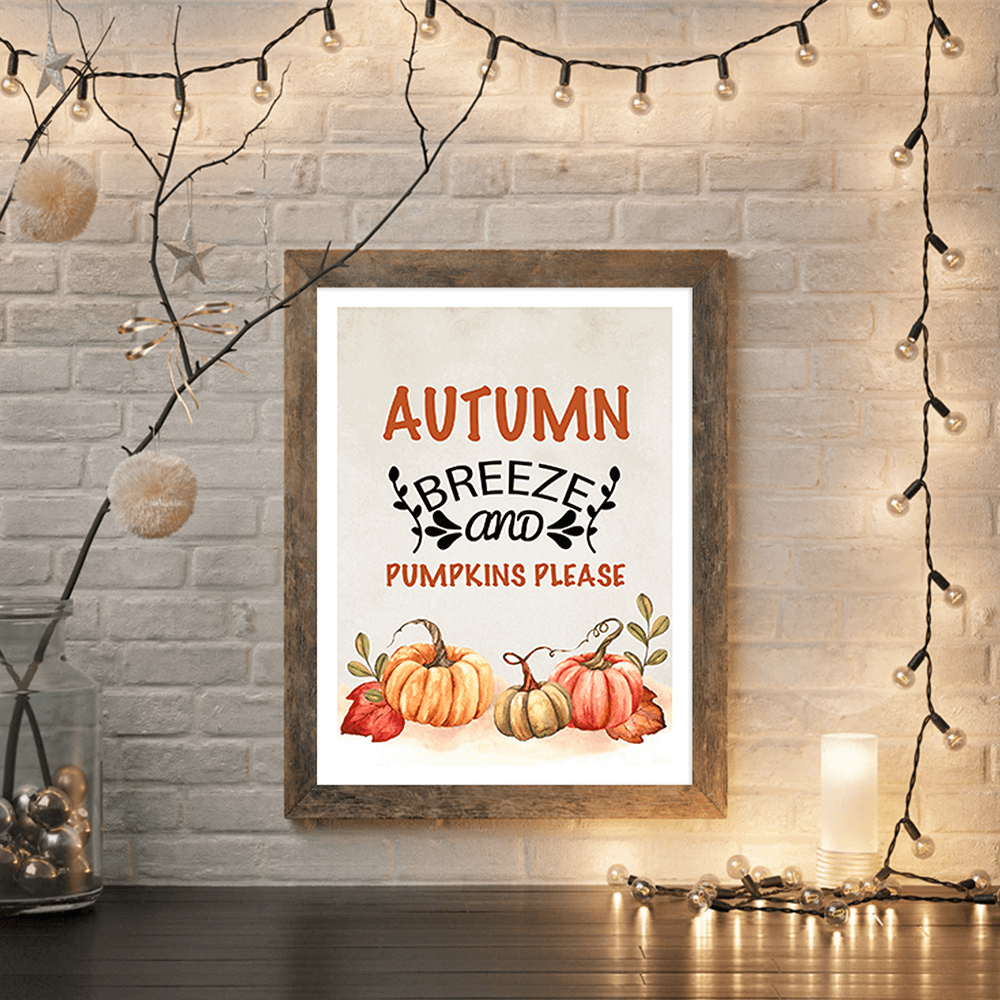 Pumpkins Please Art Print