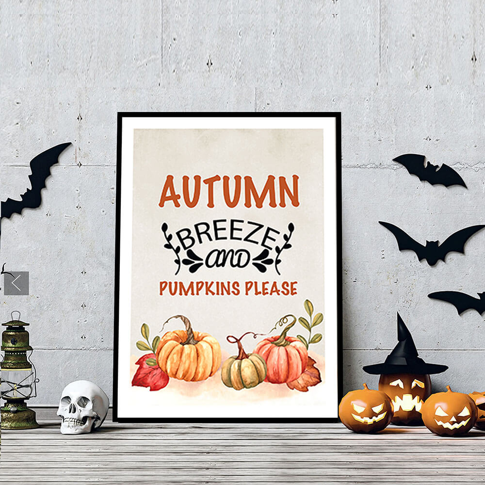 Pumpkins Please Art Print