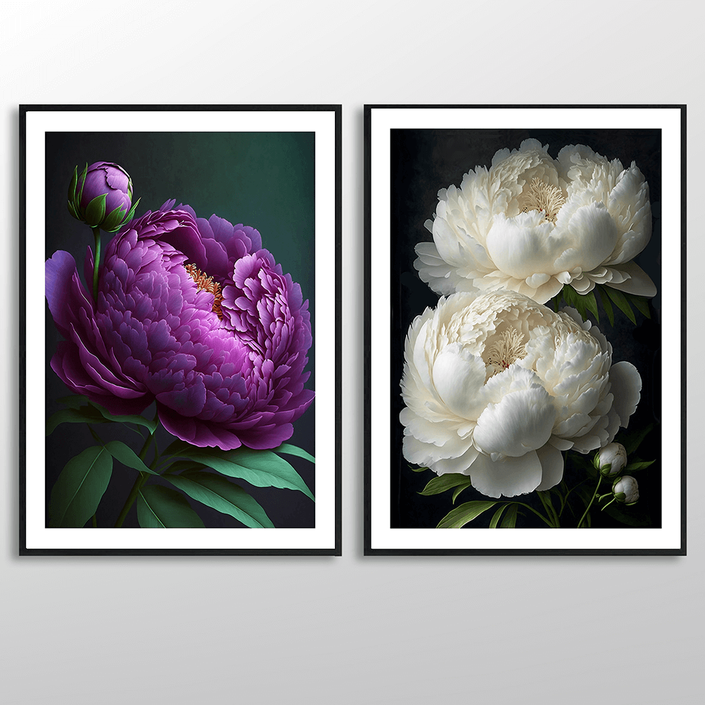 Close-Up Peony Art Print
