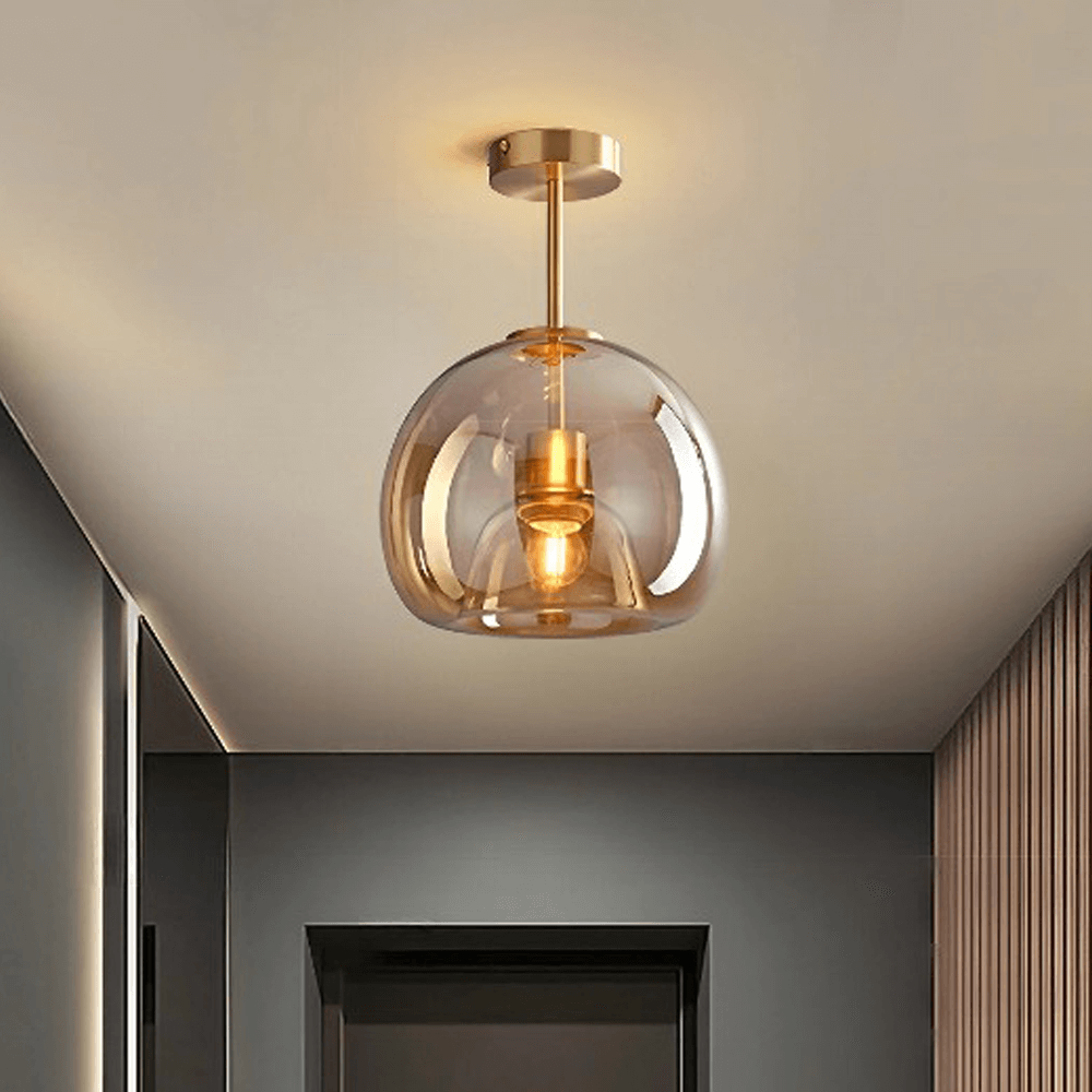 Modern Amber glass pendant light, ceiling light