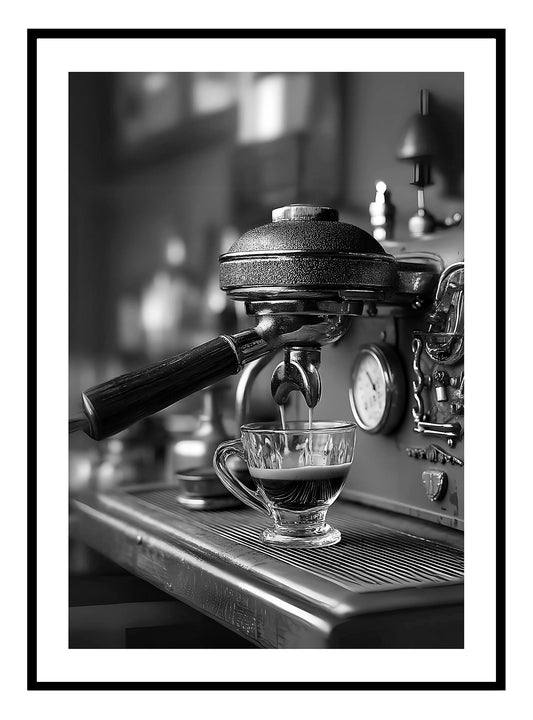 Vintage Coffee Machine Art Print