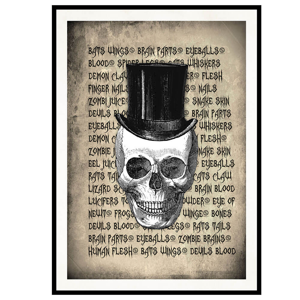 Vintage Skull Art Print