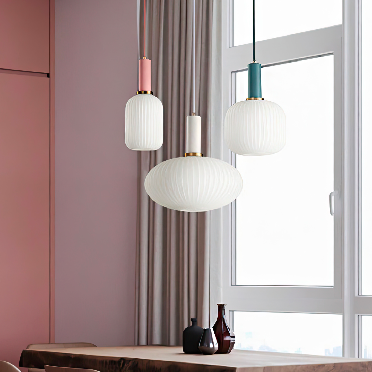 Nordic designed glass pendant light