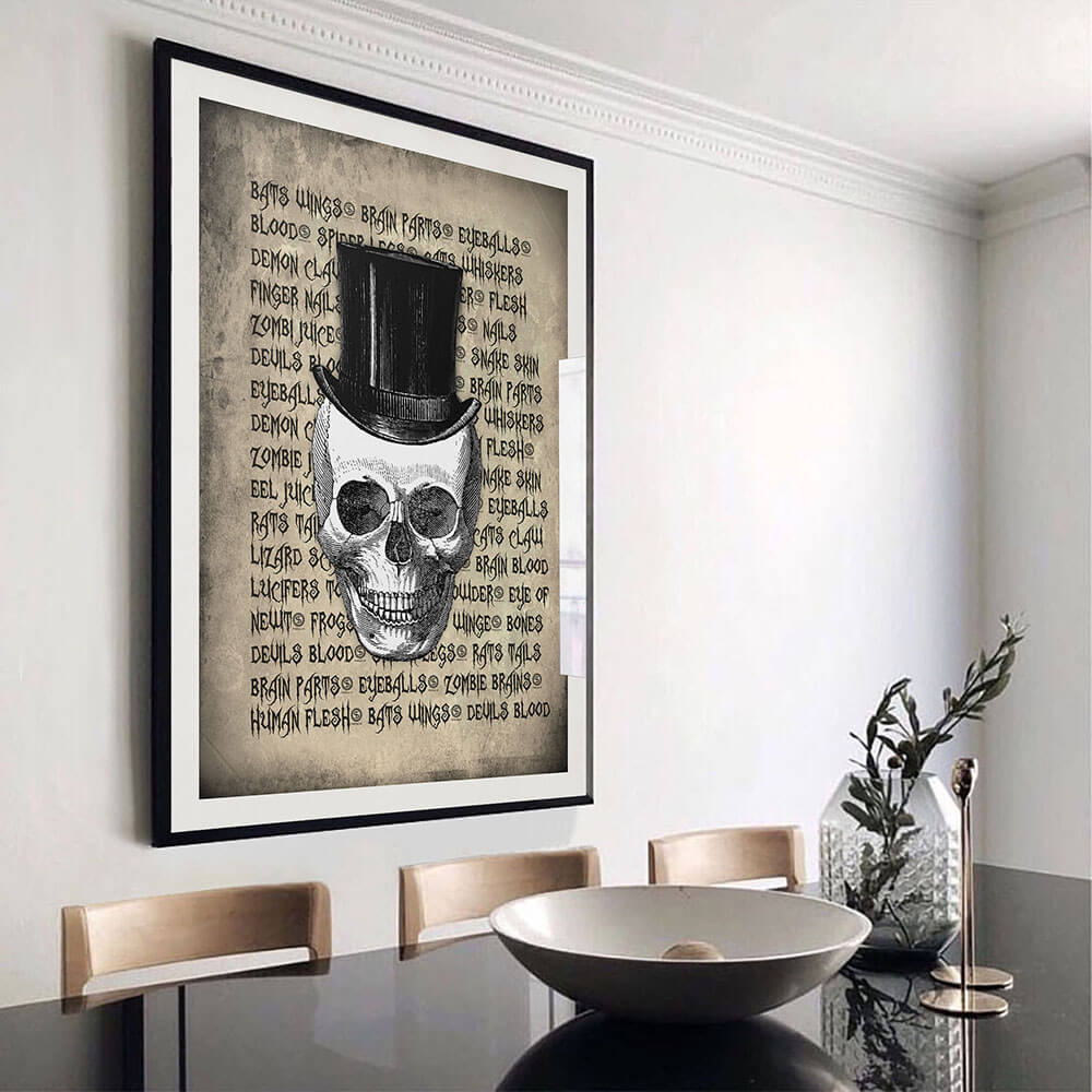 Vintage Skull Art Print