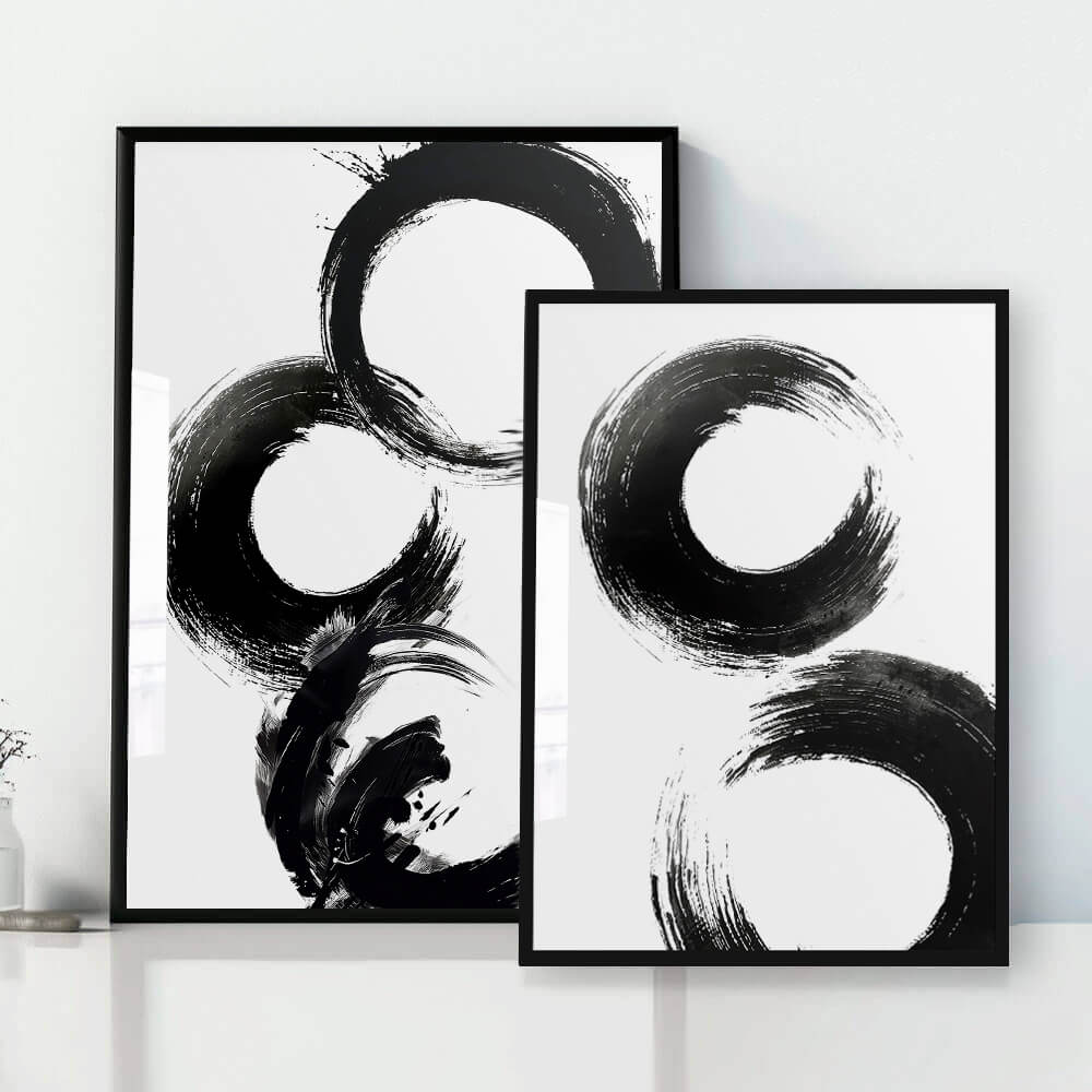 Impressão de arte abstrata moderna (B)