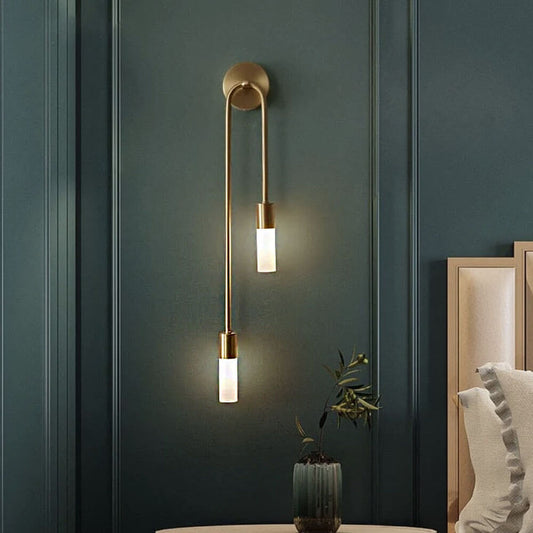 Luna Double Wall Light - Gold