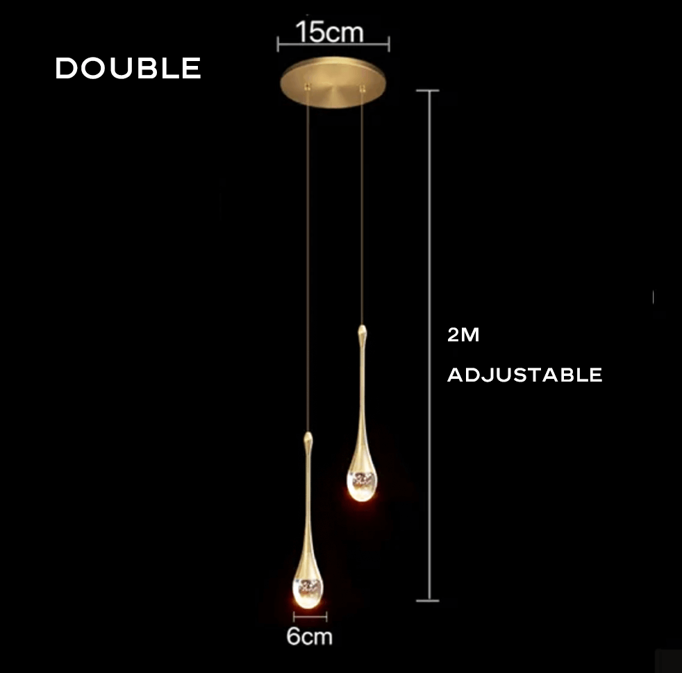 Crystal Drop Pendant Light