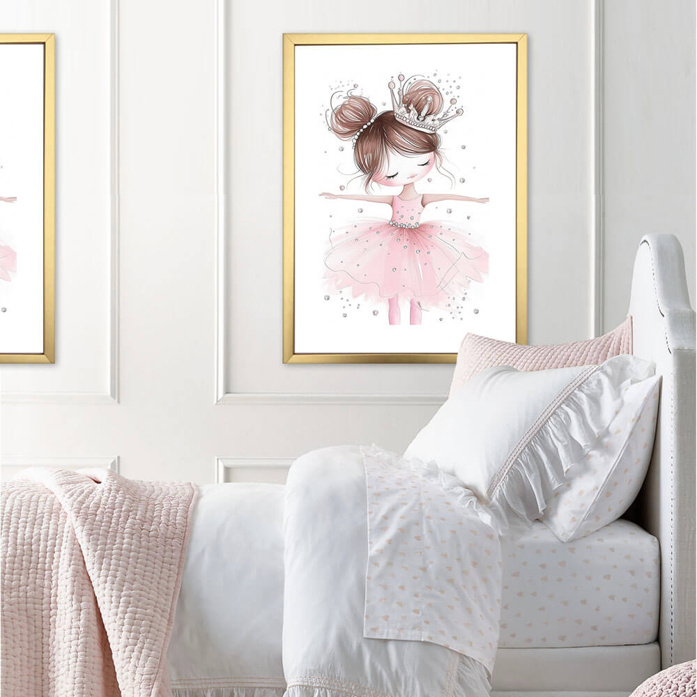 Crystal Ballerina (A) Nursery Art Print