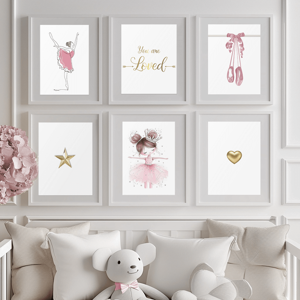 Crystal Ballerina (A) Nursery Art Print