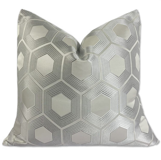 Contemporary Hexagon Cushion - 45 x 45cm - Jasmine and Jade Interiors