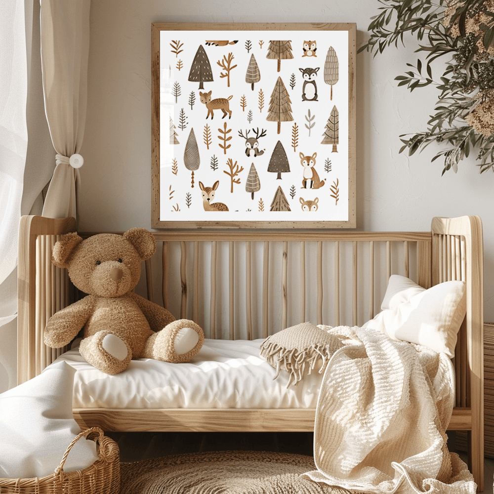 Woodland Nursery Art Print