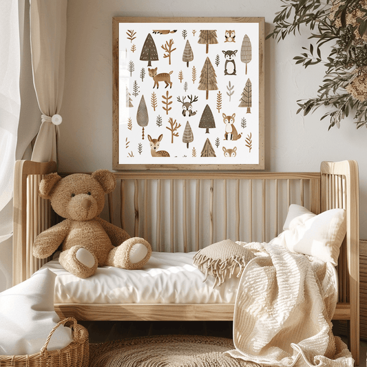 Woodland Nursery Art Print