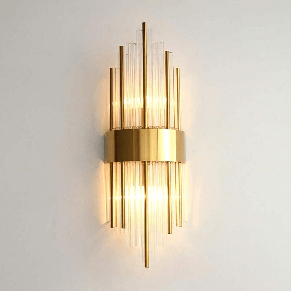 Modern Crystal Wall Lamp - Gold or Black