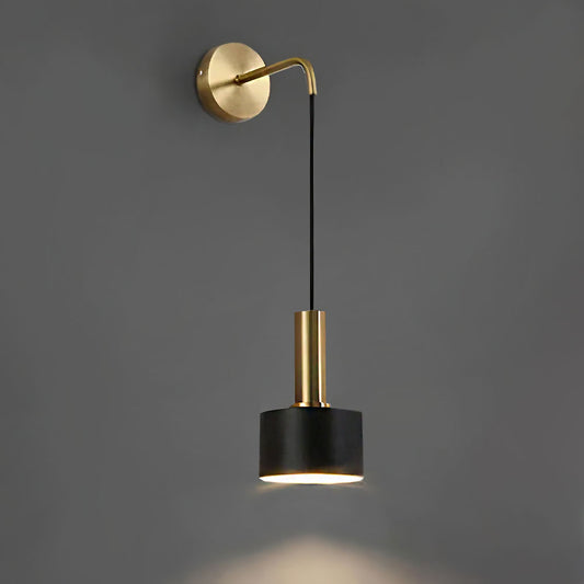 Modernist Wall Lamp - Black or Gold