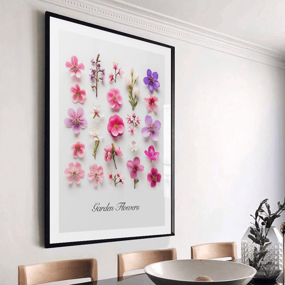 Kunstdruck „Gartenblumen“ (A)