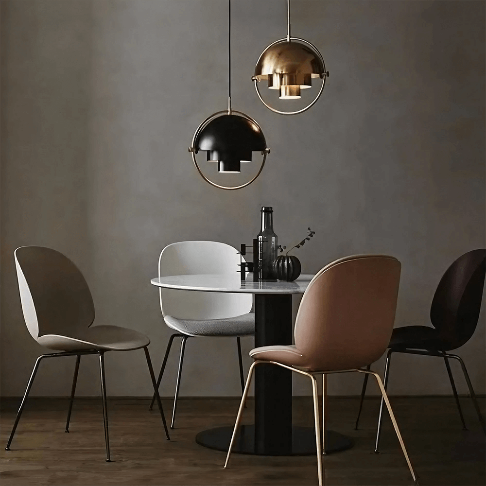 Modern Danish Pendant Light - 4 Colours